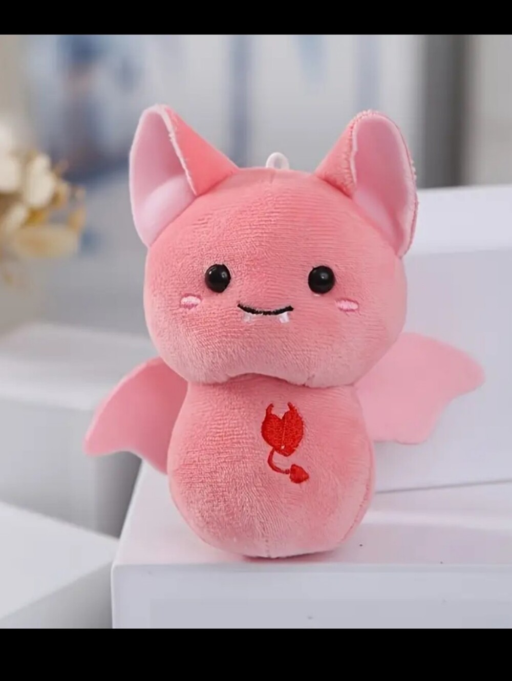 Pink Bat Plush Pet Toy/ Or Mini Stuffy